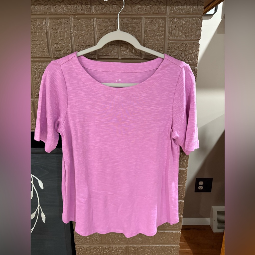 J. Jill Light Pink Short Sleeve Tee
